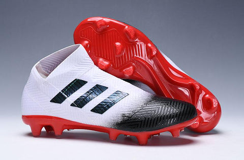 Image of adidas Nemeziz 18+ FG White Black Red - KicksNatics