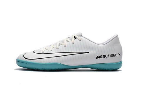 Image of Nike Mercurial Victory VI CR7 IC LA0043 White/SkyBlue/Black - KicksNatics