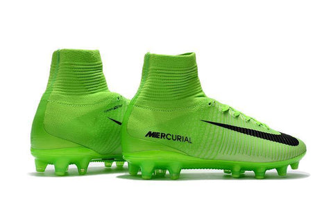 Image of Nike Mercurial Superfly V AG Soccer Cleats Green Grass Black - KicksNatics
