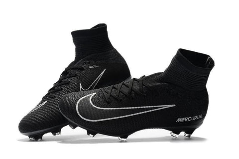 Image of Nike Mercurial Superfly V FG Soccer Cleats Black Dark Grey - KicksNatics
