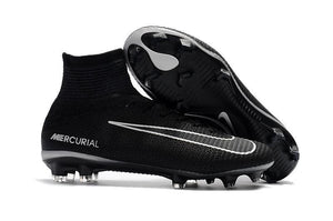 Nike Mercurial Superfly V FG Soccer Cleats Black Dark Grey - KicksNatics