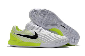 Nike MagistaX Finale II IC Soccer Shoes White Black Volt - KicksNatics