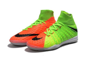 Nike HypervenomX Proximo II DF Indoor Soccer Shoes Green Black Orange
