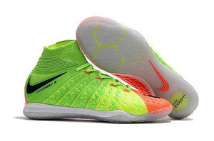Nike HypervenomX Proximo II DF Indoor Soccer Shoes Green Black Orange - KicksNatics
