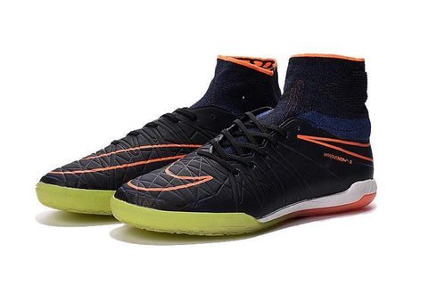 Image of Nike HypervenomX Proximo IC Soccer Shoes Orange Black GrassGreen White - KicksNatics