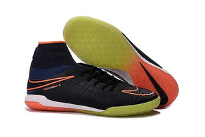 Nike HypervenomX Proximo IC Soccer Shoes Orange Black GrassGreen White - KicksNatics
