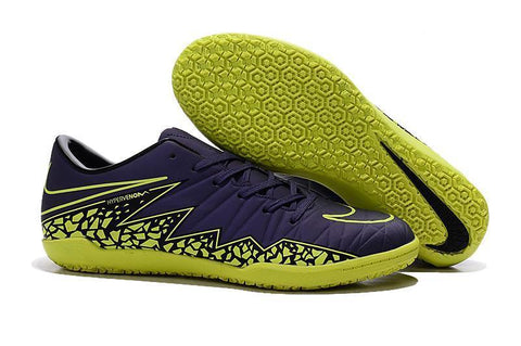 Image of Nike Hypervenom Phelon II IC Soccer Shoes DB0018 Dark Violet Green - KicksNatics