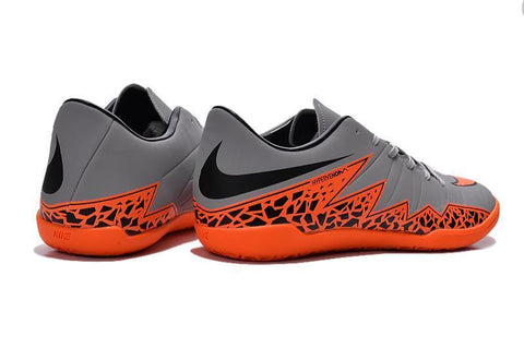 Image of Nike Hypervenom Phelon II IC Soccer Shoes DB0015 Grey Orange Black - KicksNatics