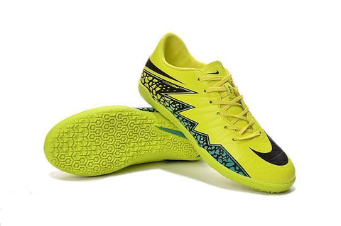 Image of Nike Hypervenom Phelon II IC Soccer Shoes Volt Black Hyper Turquoise - KicksNatics