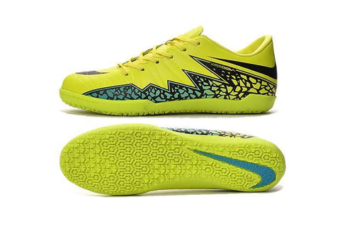 Image of Nike Hypervenom Phelon II IC Soccer Shoes Volt Black Hyper Turquoise - KicksNatics