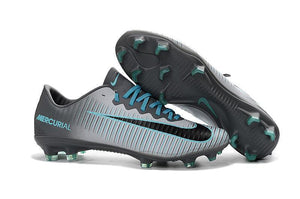 Nike Mercurial Vapor XI FG Soccer Cleats Grey Black Blue