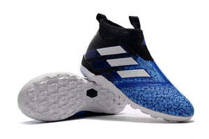 Adidas ACE Tango 17+ Purecontrol Turf Soccer Cleats Blue Crystal Black - KicksNatics
