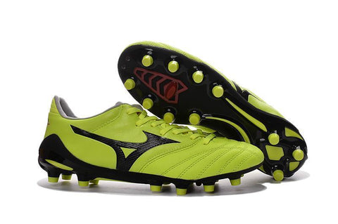 Image of Mizuno Morelia Neo II FG Soccer Cleats Electric Green Black - KicksNatics