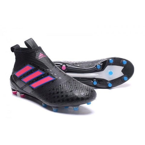 Image of Adidas ACE 17+ Purecontrol FG Soccer Cleats Core Black Pink - KicksNatics