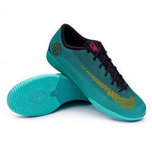Nike Mercurial VaporX XII Academy CR7 IC Soccer Cleats Clear Jade - KicksNatics