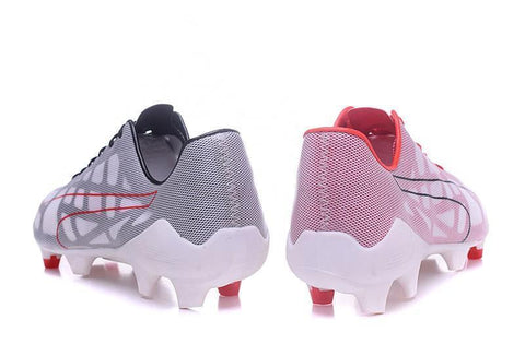 Image of PUMA evoSPEED 1.4 SL FG Soccer Cleats White Solar Pink - KicksNatics