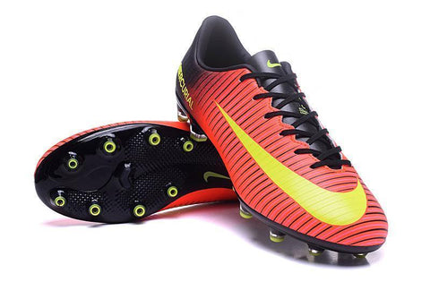 Image of Nike Mercurial Vapor XI AG Soccer Cleats Crimson Black Green - KicksNatics