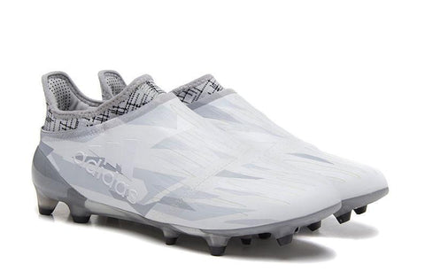 Image of Adidas X 16+ Purechaos FG Soccer Cleats White Clear Grey Black - KicksNatics