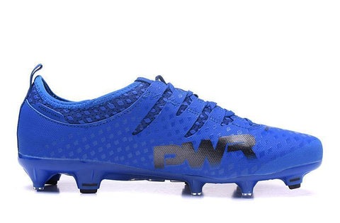Image of PUMA evoPOWER Vigor 1 FG Soccer Cleats Total Blue Black - KicksNatics