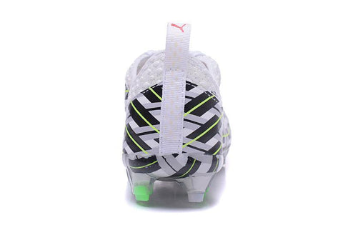 Image of PUMA evoPOWER Vigor 1 FG Soccer Cleats White Black Green - KicksNatics