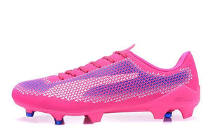 PUMA evoSPEED 17 FG Soccer Cleats Pink Blue White