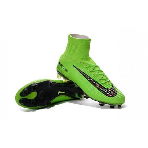 Image of Nike Mercurial Superfly V FG Soccer Cleats Green Black - KicksNatics