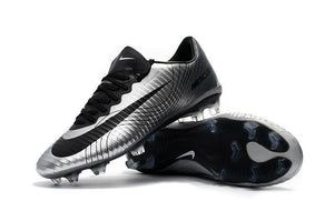 Nike Mercurial Vapor XI FG Soccer Cleats Silver Black - KicksNatics