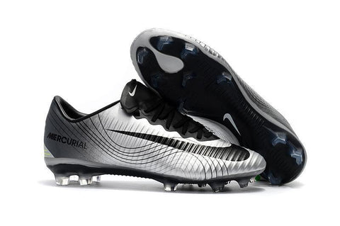 Image of Nike Mercurial Vapor XI FG Soccer Cleats Silver Black - KicksNatics