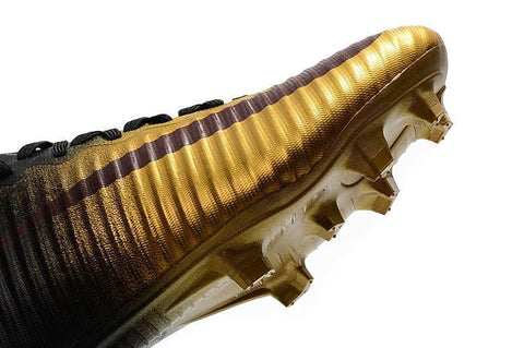 Image of Nike Mercurial Vapor XI FG Soccer Cleats Gold Black - KicksNatics