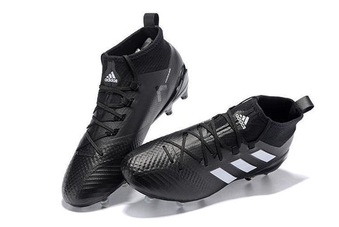 Image of Adidas ACE 17.1 Primeknit Soccer Cleats CoreBlack White Night Metallic - KicksNatics