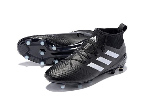 Image of Adidas ACE 17.1 Primeknit Soccer Cleats CoreBlack White Night Metallic - KicksNatics