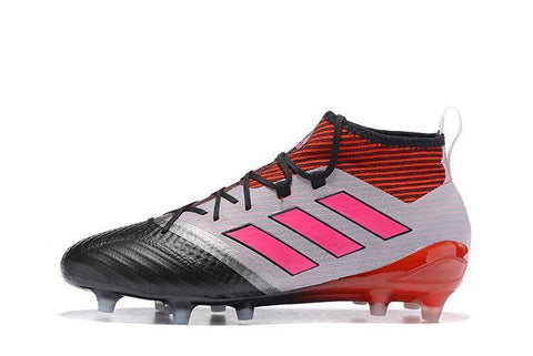 Image of Adidas ACE 17.1 Primeknit Soccer Cleats Red White Pink Black - KicksNatics