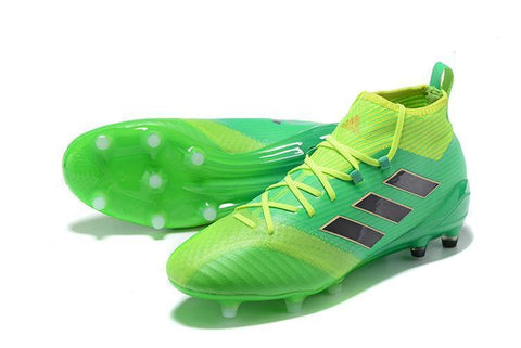 Image of Adidas ACE 17.1 Primeknit FG Soccer Cleats Solar Core Green Black - KicksNatics