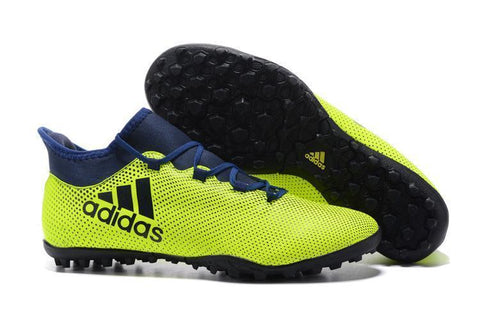 Image of Adidas X Tango 17.3 Turf Soccer Cleats Solar Yellow Volt Black - KicksNatics