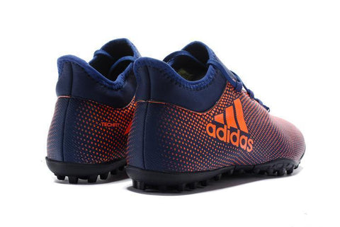 Image of Adidas X Tango 17.3 Turf Soccer Cleats Purple Crimson Deep Blue - KicksNatics