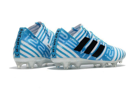 Image of Adidas Nemeziz Messi 17+ 360 Agility FG Soccer Shoes Energy Blue White - KicksNatics
