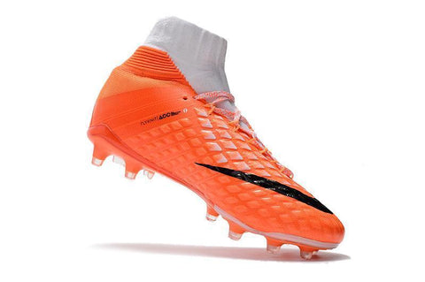 Image of Nike Hypervenom Phantom III DF FG Soccer Cleats White Orange Black - KicksNatics