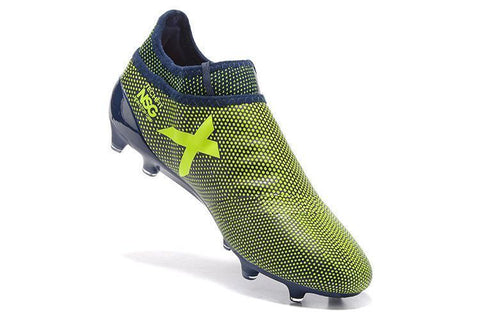 Image of Adidas X 17+ Purechaos FG Soccer Cleats Legend Ink Solar Yellow - KicksNatics