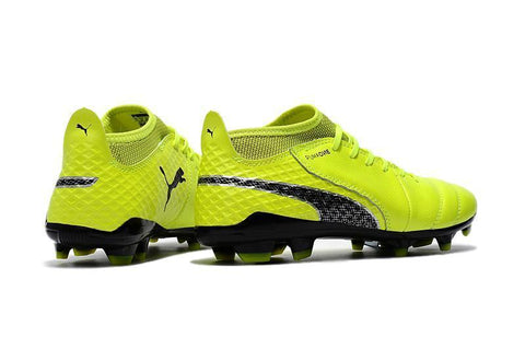 Image of PUMA ONE 17.1 FG Soccer Cleats Electric Green Black