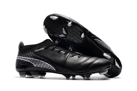 Image of PUMA ONE 17.1 FG Soccer Cleats Black Volt Silver