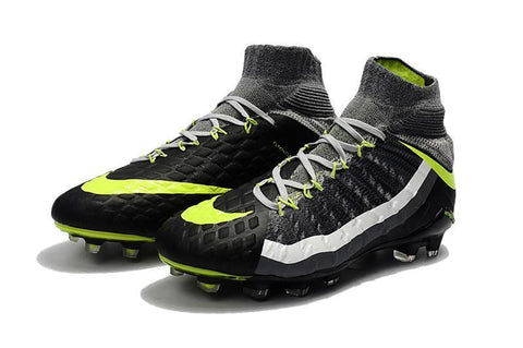 Image of Nike Hypervenom Phantom III DF FG Soccer Cleats Midnight Fog Black - KicksNatics