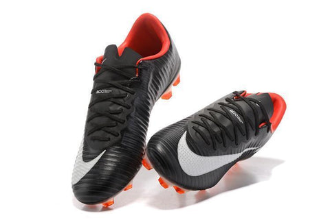Image of Nike Mercurial Vapor XI FG Soccer Cleats Black White Red - KicksNatics
