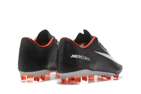 Image of Nike Mercurial Vapor XI FG Soccer Cleats Black White Red - KicksNatics
